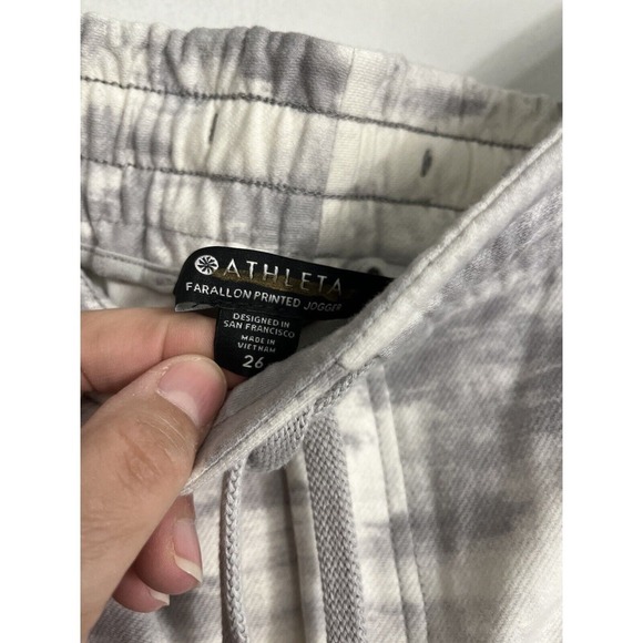 Athleta Farallon Printed Jogger Size 26 Plus Tapered Ankle Pockets, Drawstring - Picture 7 of 14